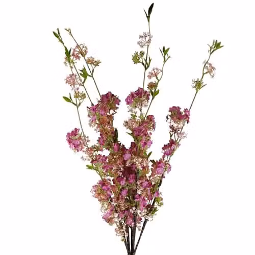 Pink Leaf Design Artificial Floral Arrangement