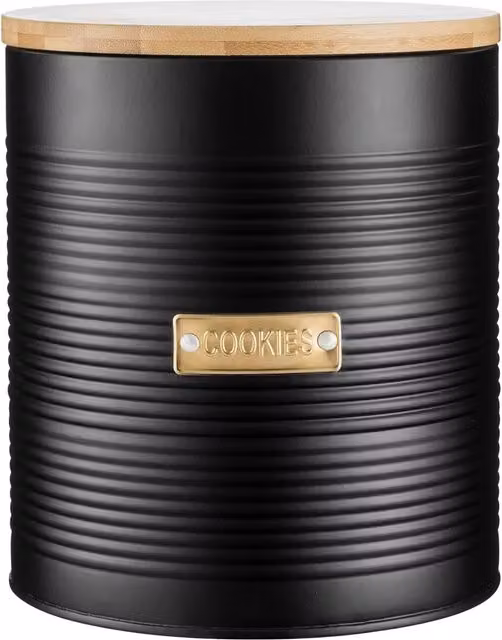 Rayware Typhoon Otto Airtight Cookie Storage with Bamboo Lid, Black, 3 l – 8