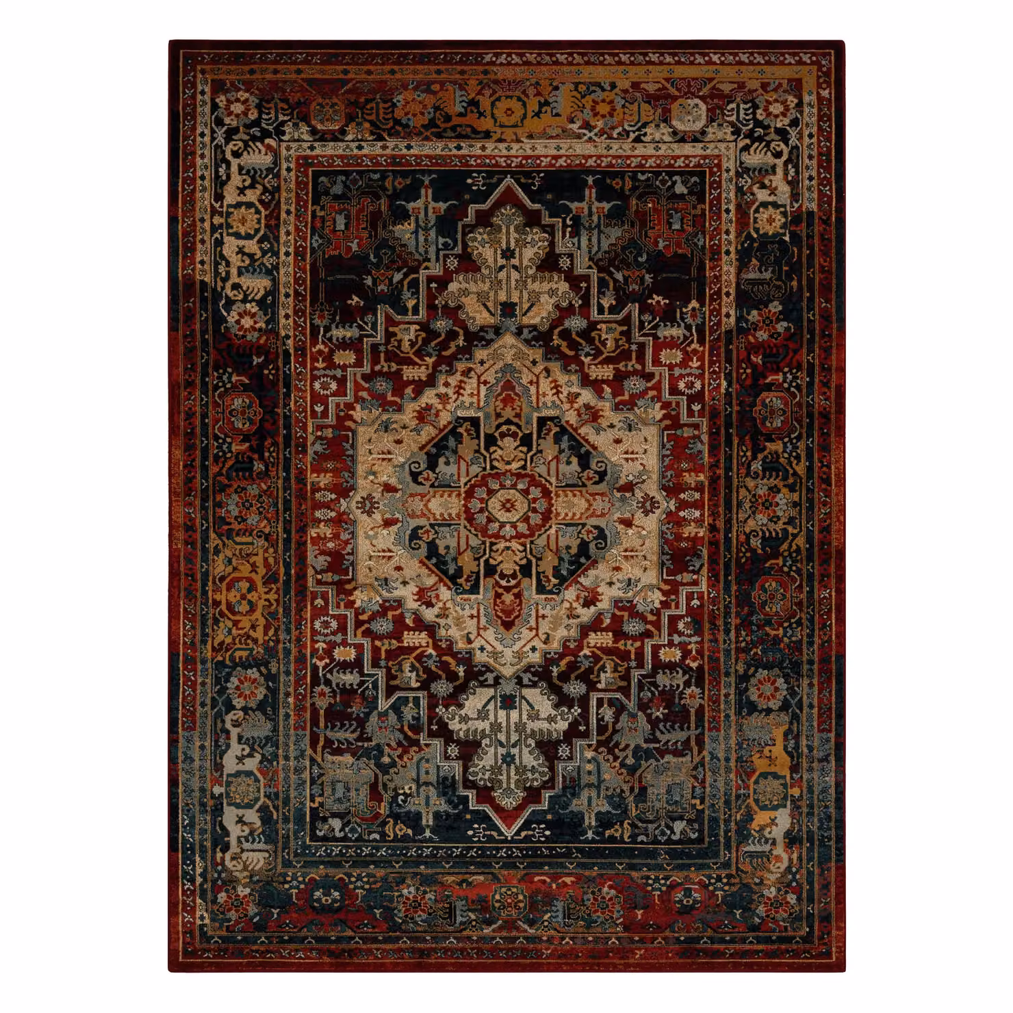RugsX Polonia Vintage Wool Rug in Red, W: 200 cm, L: 300 cm – 2