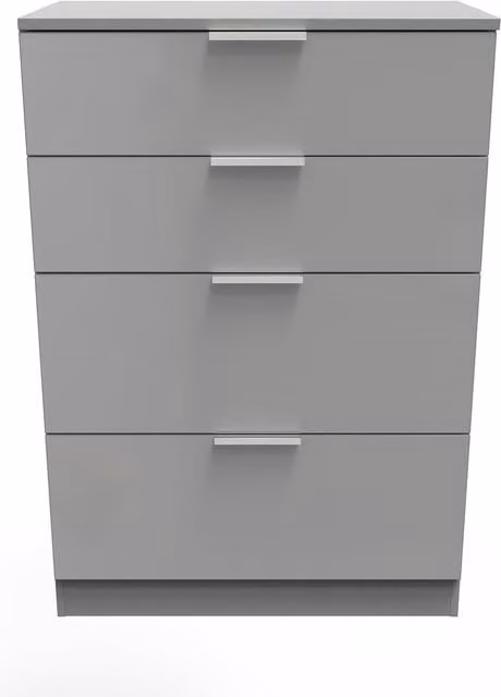 2 U Poole 4 Drawer Deep Chest in Dark Grey Matt Finish – 1
