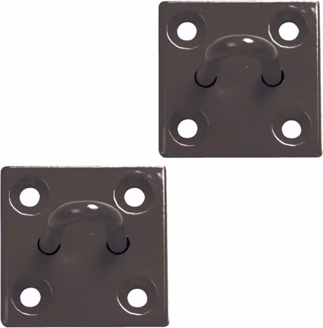 Betley Butterfly Mounting Plate Chain Staples in Red, Black and Grey, Pack of 2