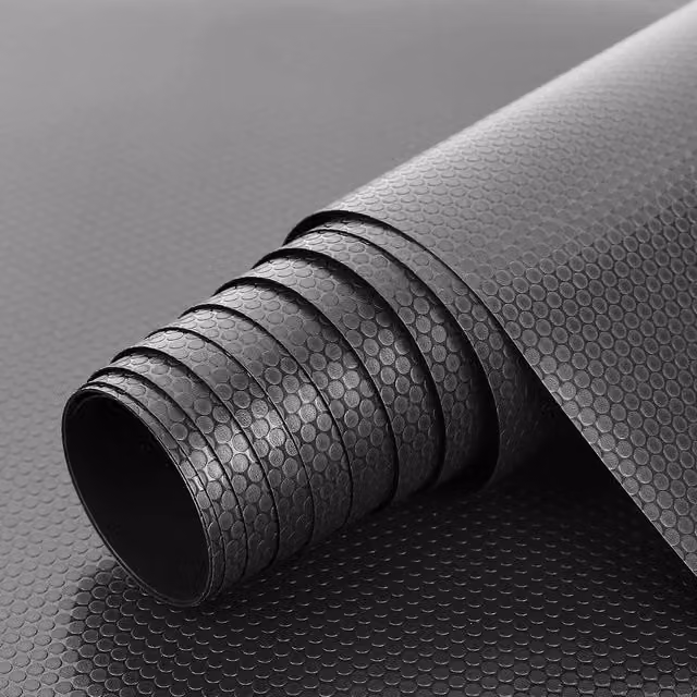 EONLION Black Non Slip Grip Mat Roll Matting, 100 x 100 cm