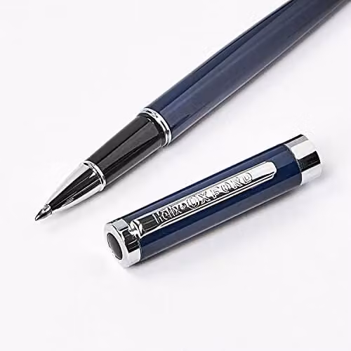 Helix Metal Rollerball Pen with Black Ink – 2