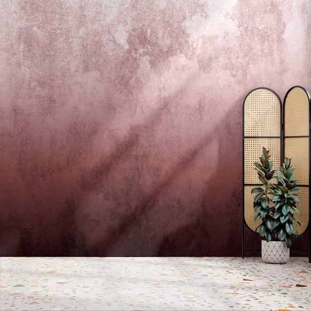 Superfresco Easy Ombre Pink and Red Abstract Mural, W: 300 cm, H: 280 cm