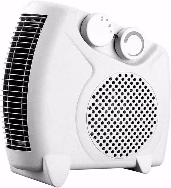 MANTRARAJ 2000W Ceramic Portable Fan Heater with Thermostat and Overheat Protection, White