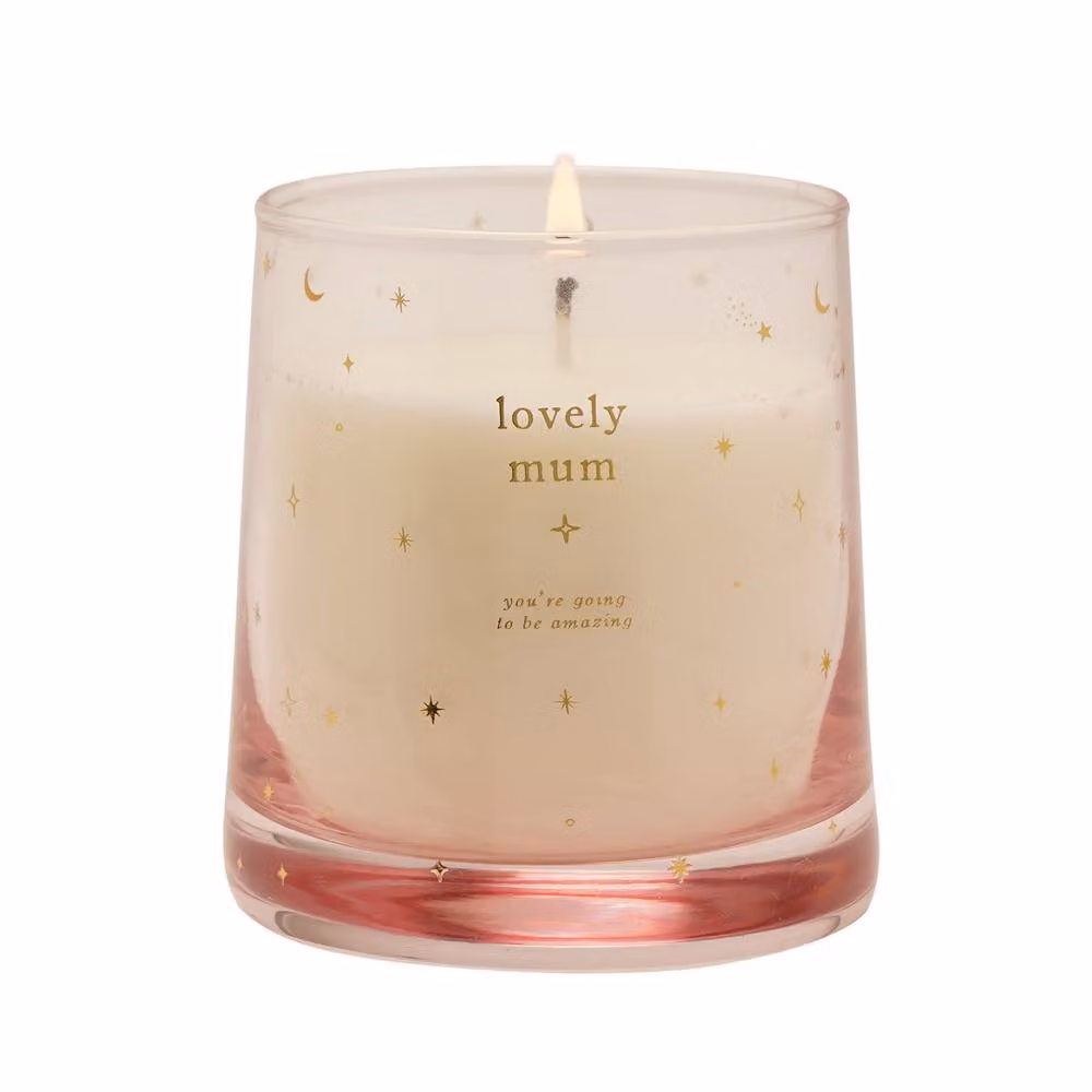 Bambino by Juliana Lovely Mum Scented Candle, Light Pink and Gold, 180g – 2