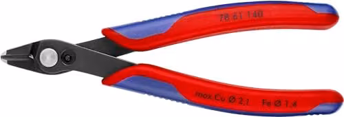 Knipex Electronic Super Knips XL Side Cutter, Red and Blue