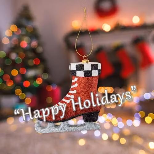 VFM e-Store Red Christmas Skate Hanging Ornament, W/D/H: 12.5 x 11 x 3.5 cm – 4