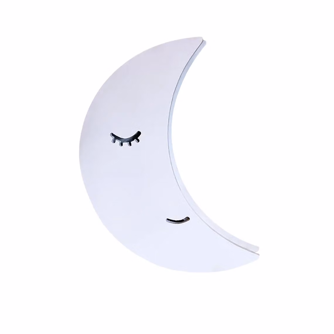 Marco Paul White Wooden Moon Night Light Wall Lamp for Childrens Bedrooms and Nurseries – 3