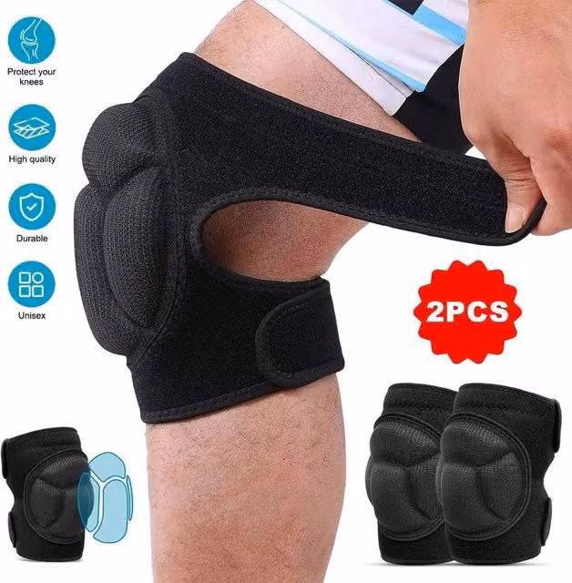 SPETLEK Professional Knee Pads Construction Comfort Leg Protectors, Black, Size 10