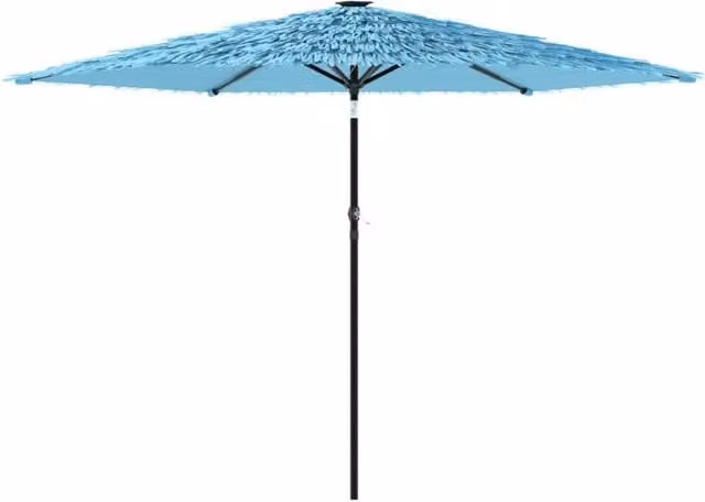 Berkfield Home Blue Garden Parasol with Steel Pole, W/D/H: 288 x 288 x 225 cm – 1