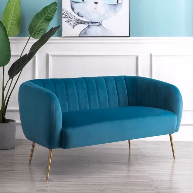 Artemis Home Matilda 2 Seat Sofa in Petrol Velvet