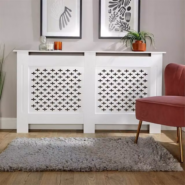 Nordara Modern White MDF Wooden Radiator Cover – 1