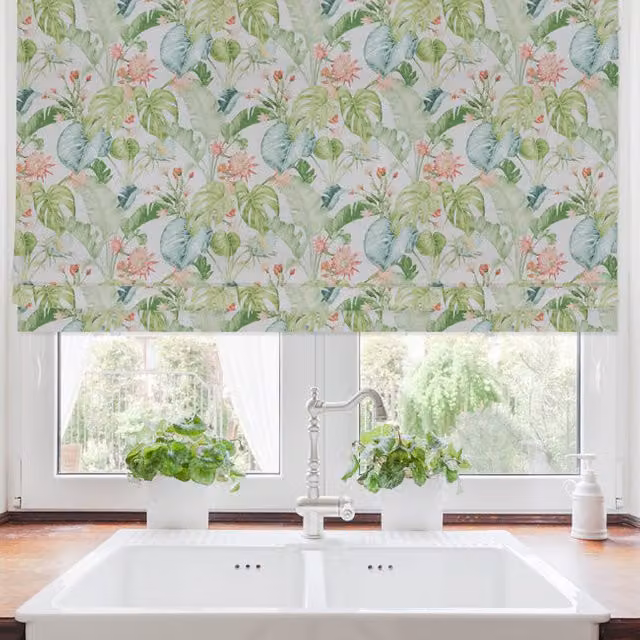Terrys Snape Made to Measure Tropical Floral Blackout Roman Blind in Multicolour