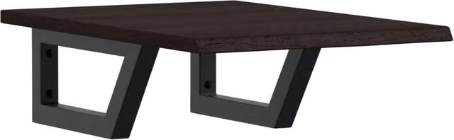Berkfield Home Wall Mounted Basin Shelf in Brown Oak and Steel