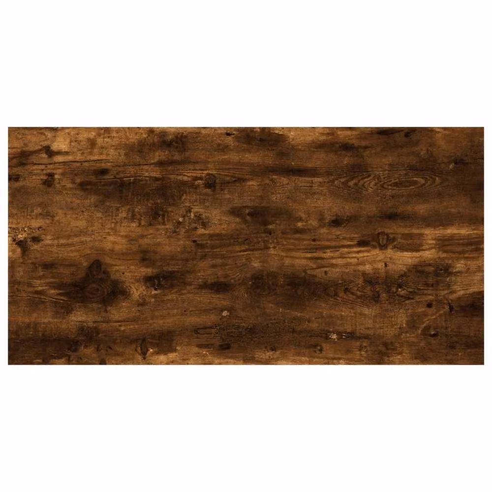Berkfield Home Set of 4 Wall Mounted Shelves in Smoked Oak Brown, W: 60 cm, D: 20 cm, H: 1.5 cm – 4