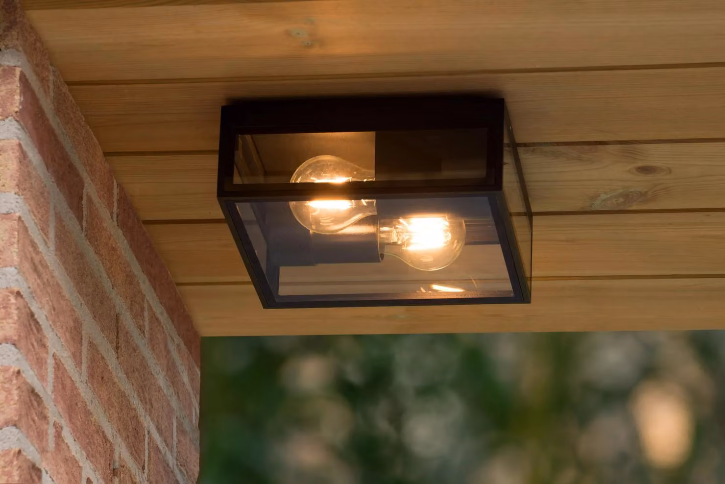 Lucide Dukan Dimmable Adjustable Outdoor Flush Ceiling Light, Black – 6