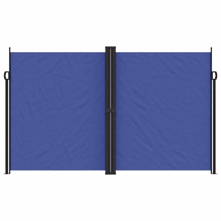 Berkfield Home Retractable Single Side Awning in Blue, W/D/H: 1200 x 200 x 200 cm