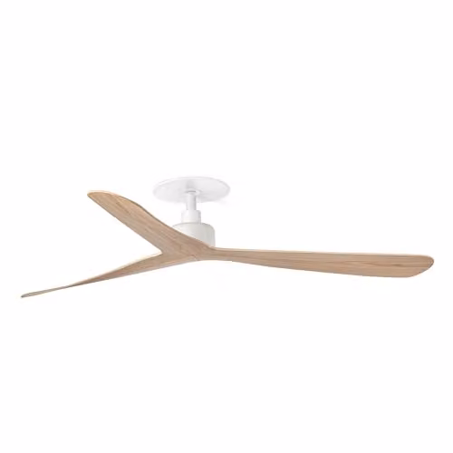 Faro Barcelona 34195R Rocker Recessed L Ceiling Fan in White/Ash