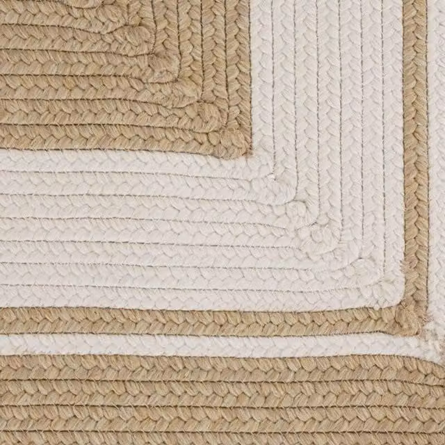 THE RUGS Trenzado Indoor Outdoor Polypropylene Rug in Beige, W: 120 cm, L: 170 cm – 1