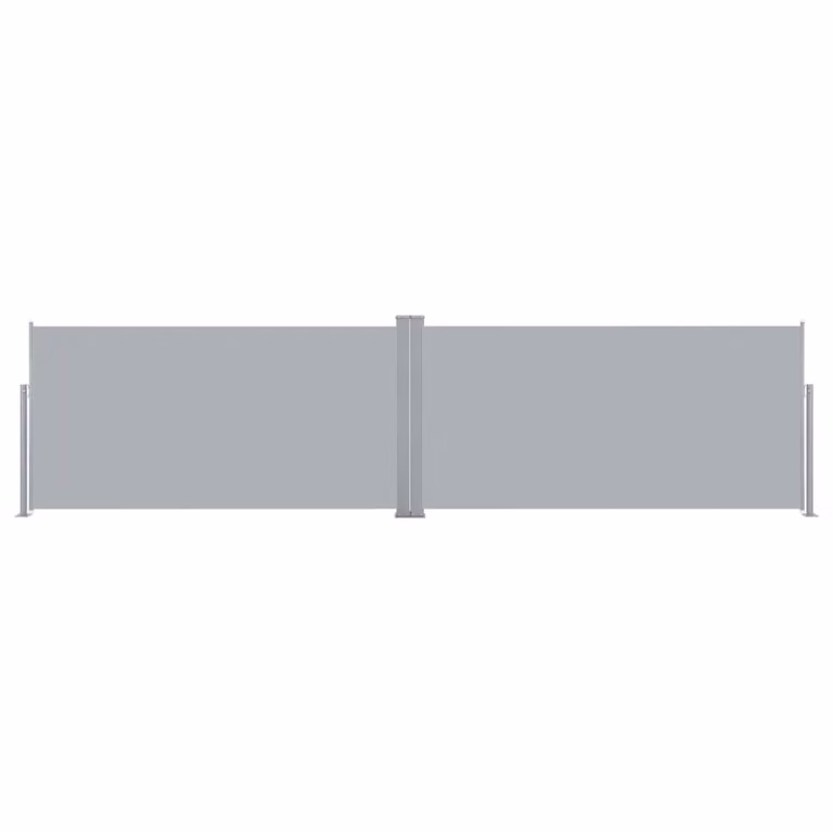 Berkfield Home Retractable Side Awning in Grey, W/H: 600 x 160 cm