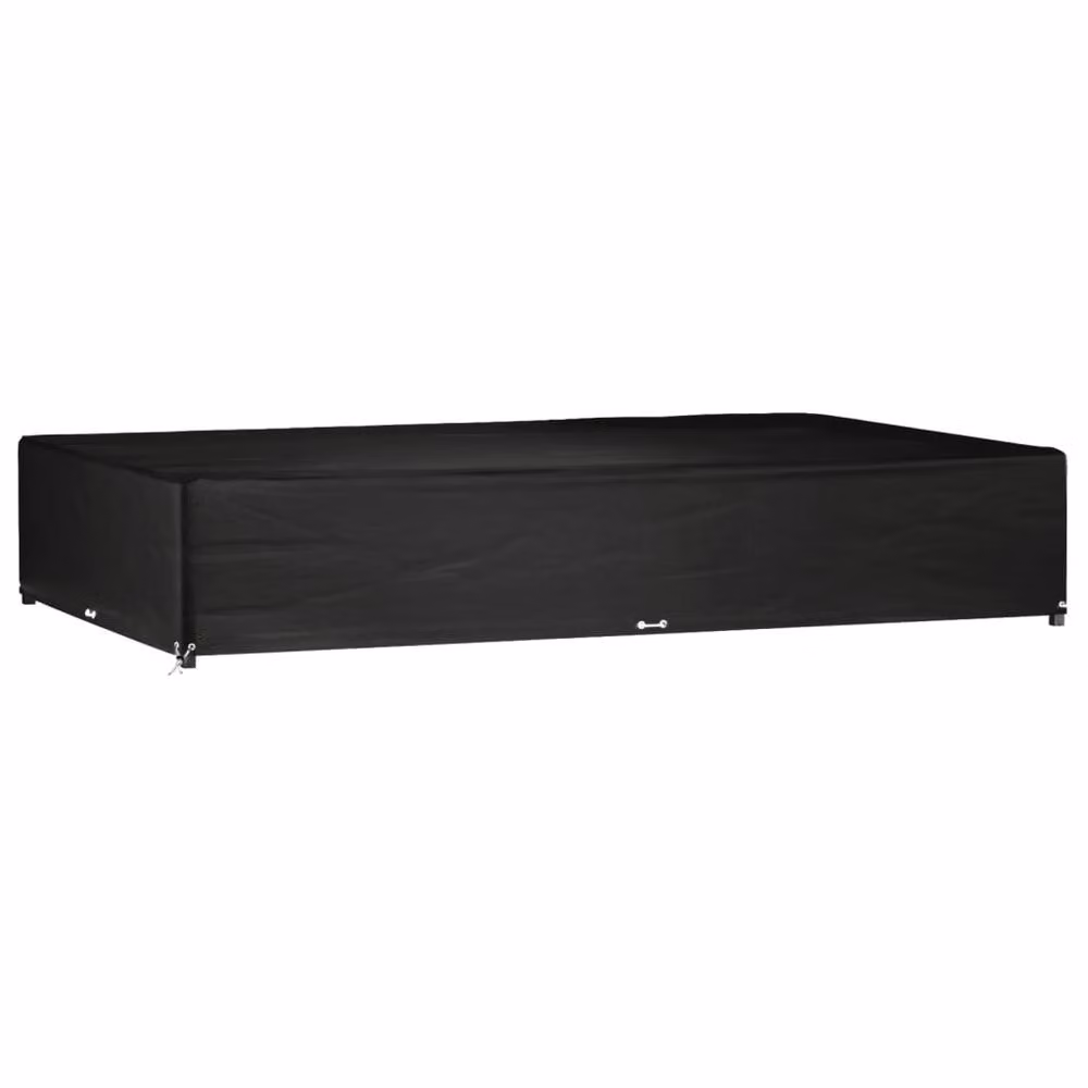 Berkfield Home Durable Rectangular Garden Furniture Cover with 16 Eyelets, Black, W/D/H: 325 x 205 x 60 cm – 2