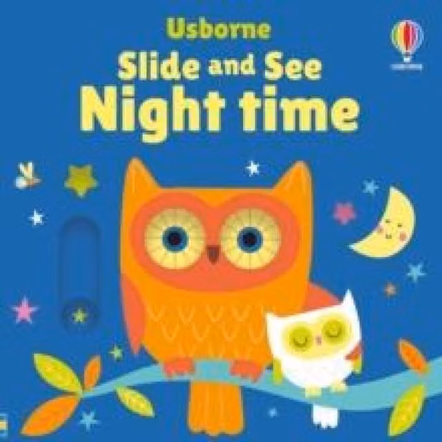 Fiona Watt Slide & See Night Time Board Book, Multicolour