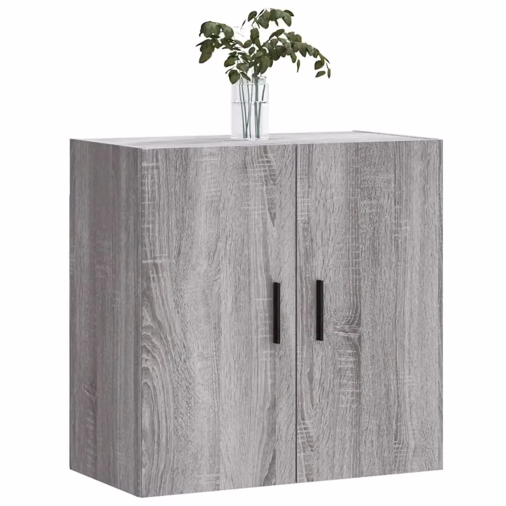 Berkfield Home Wall Mounted Cabinet in Grey, W: 60 cm, D: 31 cm, H: 60 cm – 2