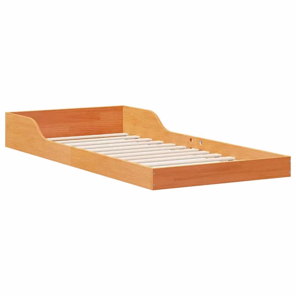 Berkfield Home Modern Waxed Brown Solid Pine Wood Product W: 100 cm, L: 220 cm – 3