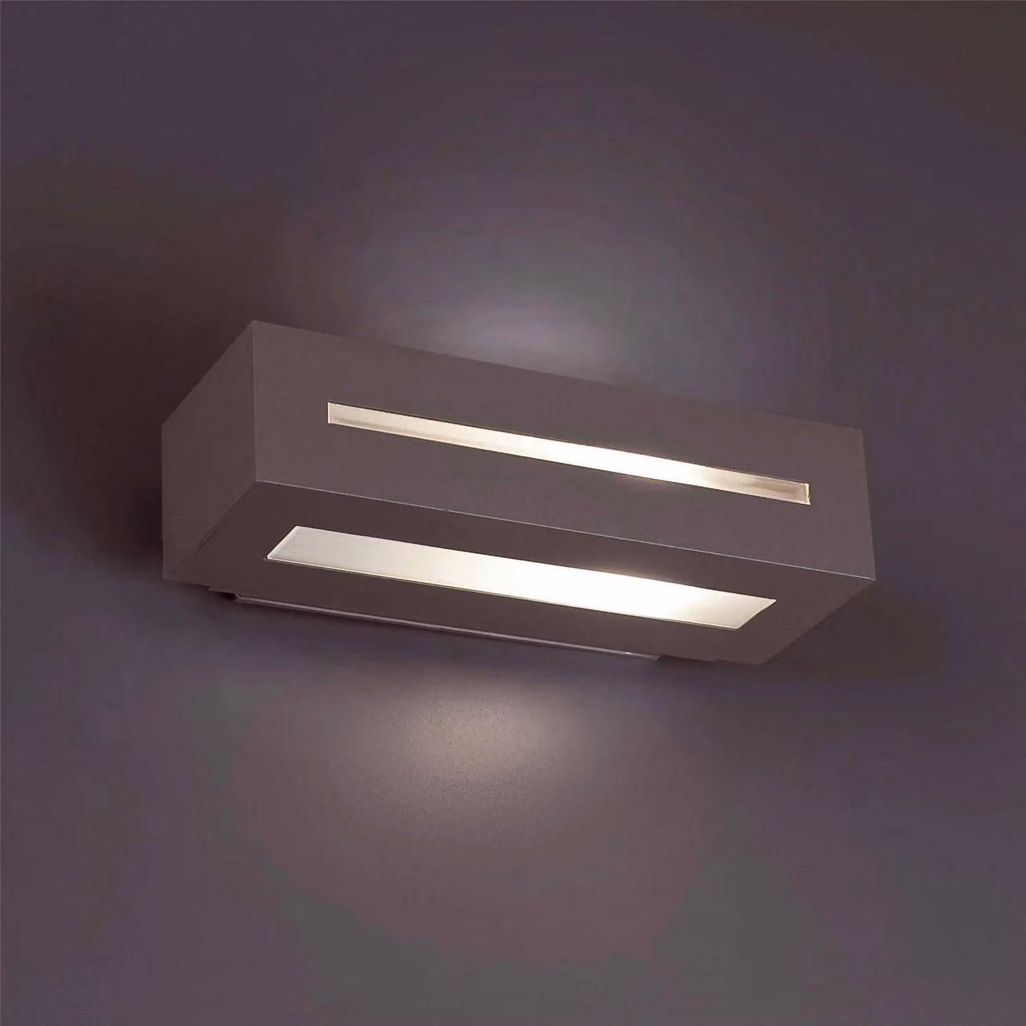 Netlighting West 1 Up and Down Outdoor Wall Light, Grey, IP54, E27 – 5