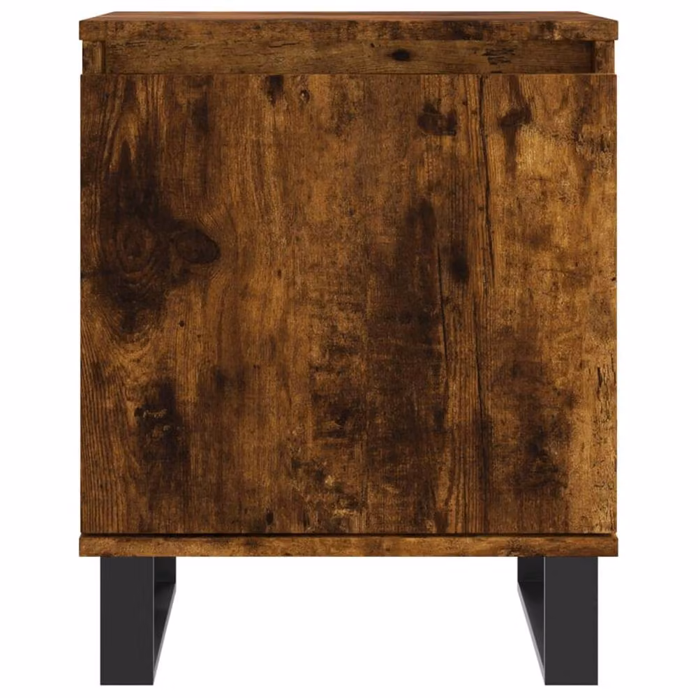 Berkfield Home Elegant Bedside Cabinets, 2 Piece Set in Smoked Oak Brown, W/D/H: 40 x 30 x 50 cm – 4