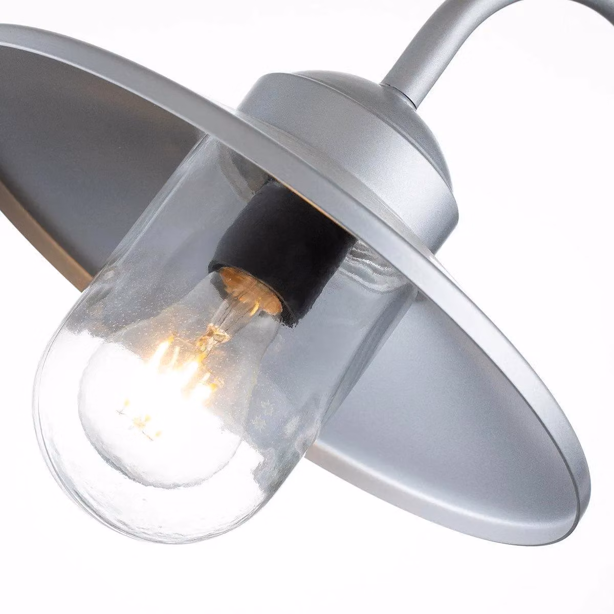 Netlighting Klampenborg Outdoor Dome Wall Lamp in Silver with Motion Sensor and IP44 Rating – 2