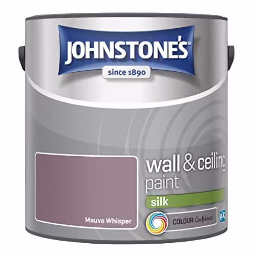 Johnstone's Silk Wall and Ceiling Paint in Mauve Whisper, 2.5l