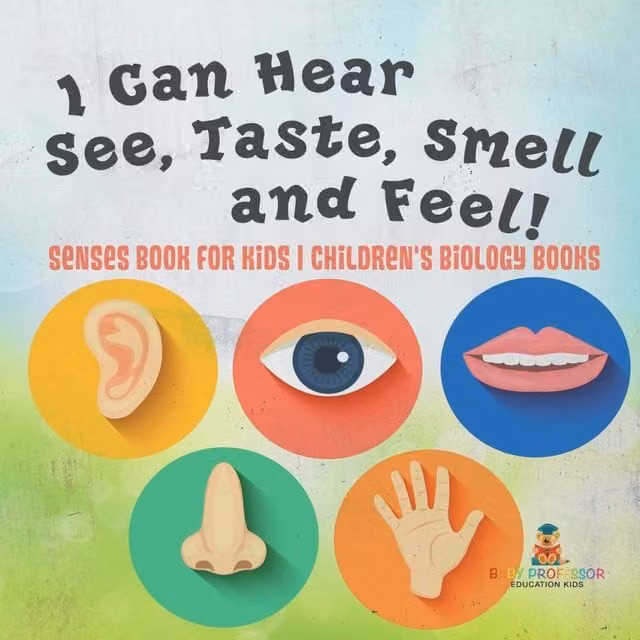 Baby Professor I Can Hear, See, Taste, Smell & Feel Senses Book for Kids, Multicolour