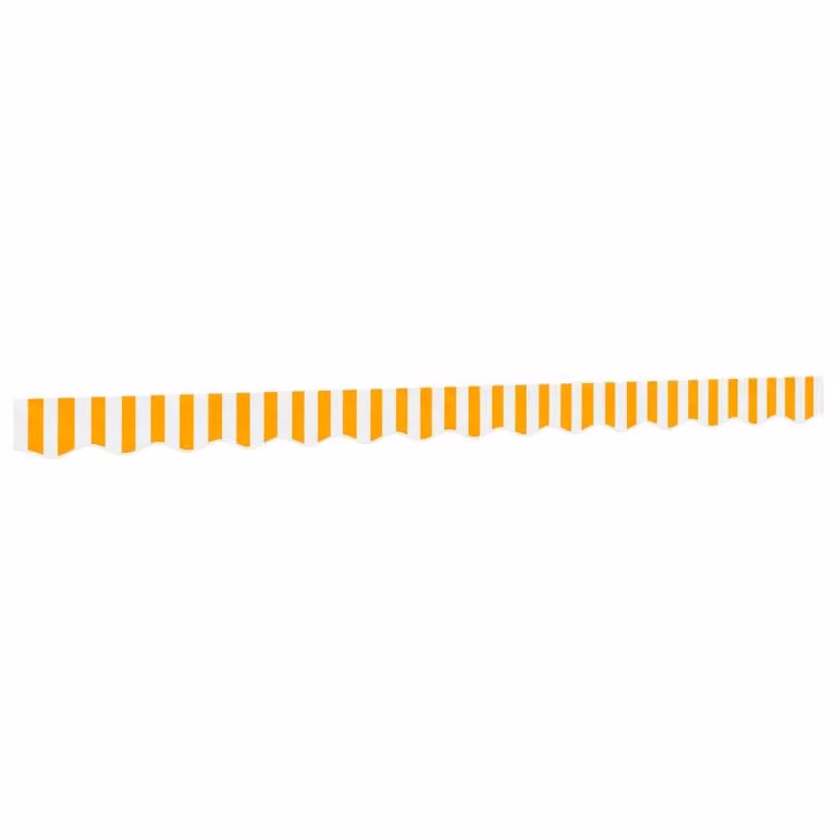 Berkfield Home Replacement Awning Valance Fabric in Yellow and White Stripe, 3.5 m