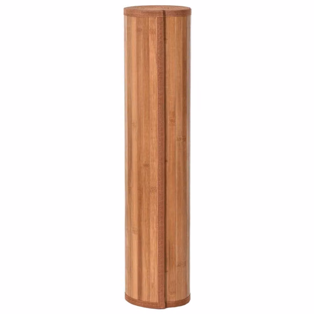 Berkfield Home Rectangular Bamboo Rug in Brown, W/D/H: 70 x 300 cm – 2