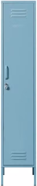 Mustard Made The Skinny Storage Locker in Blue, H 183 x W 46 x D 35 cm