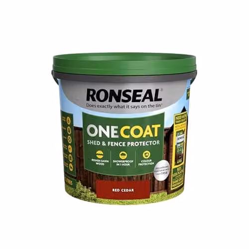 Ronseal One Coat Shed and Fence Protector in Red Cedar, 5 l – 2