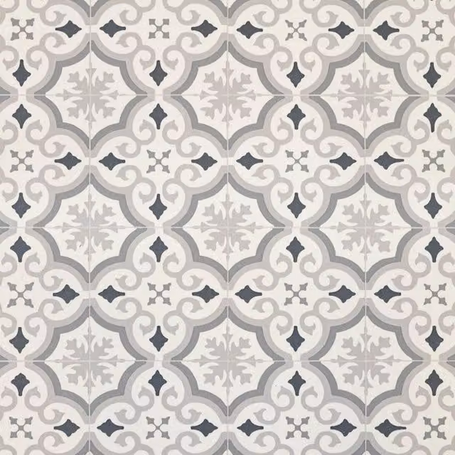Vinyl Flooring UK Grey Designer Effect 2.0mm Non Slip Vinyl Flooring W: 200 cm, D: 400 cm