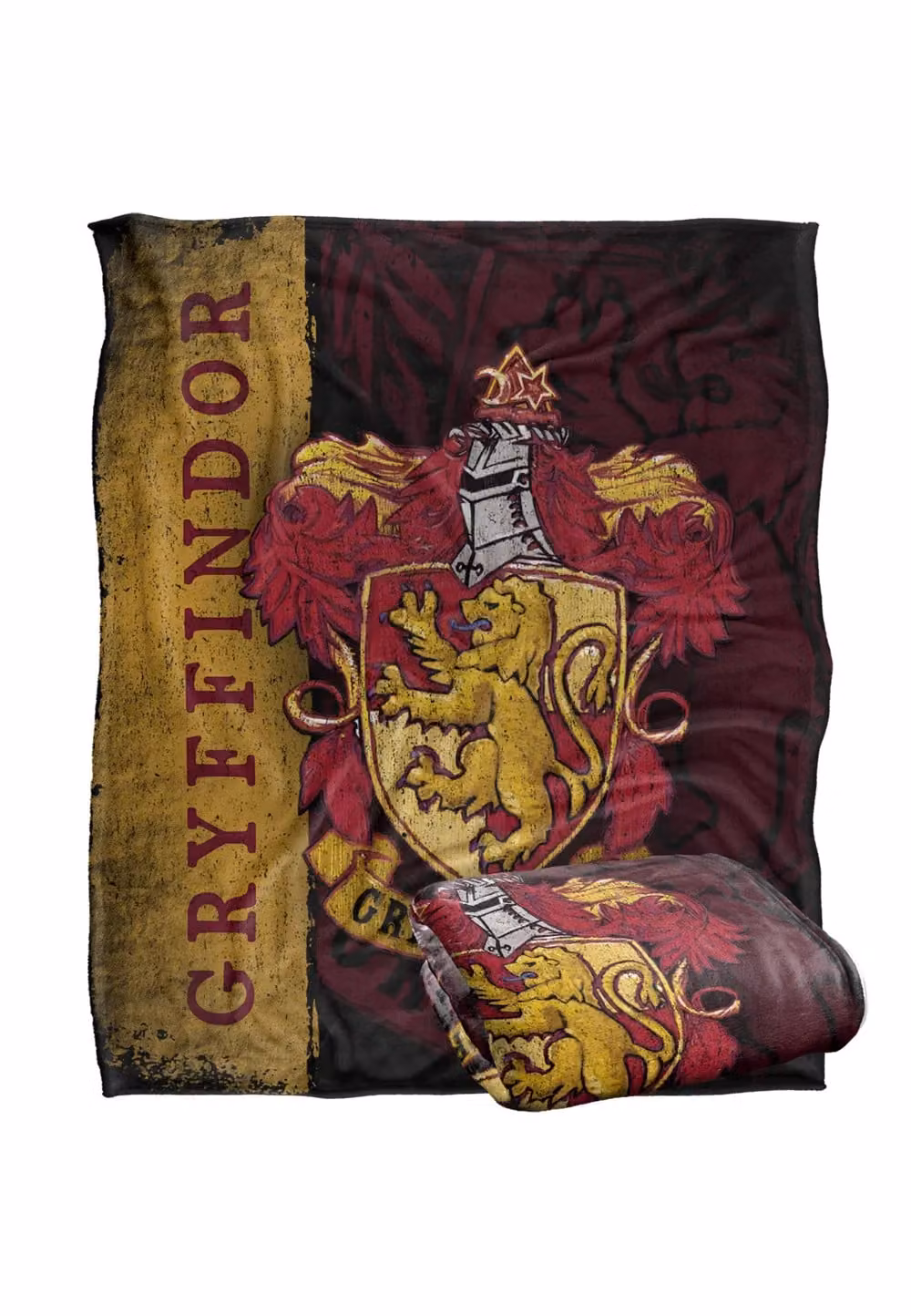 Warner Brothers Harry Potter Gryffindor House Crest Fleece Blanket, W/D: 152 x 127 cm, White/Multicolour – 7
