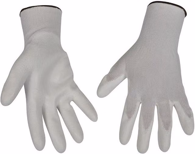 Vitrex Drator's White and Multicolour Polyester Gloves with EN 388 Protection