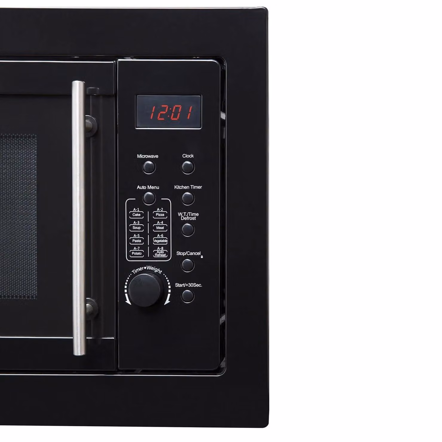 SIA BIM20BL Black 20L Integrated Built-in Solo Microwave Oven with Digital Timer and Child Lock – 3