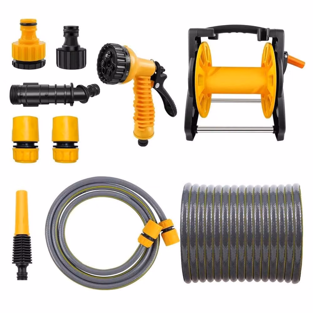 FLAVORA Compact Garden Hose Reel with 30m Hose, Multicolour – 2