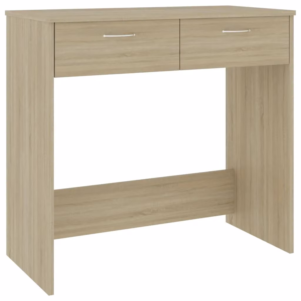 Berkfield Home Sonoma Oak Writing Desk in Brown, W/D/H: 80 x 40 x 75 cm – 2