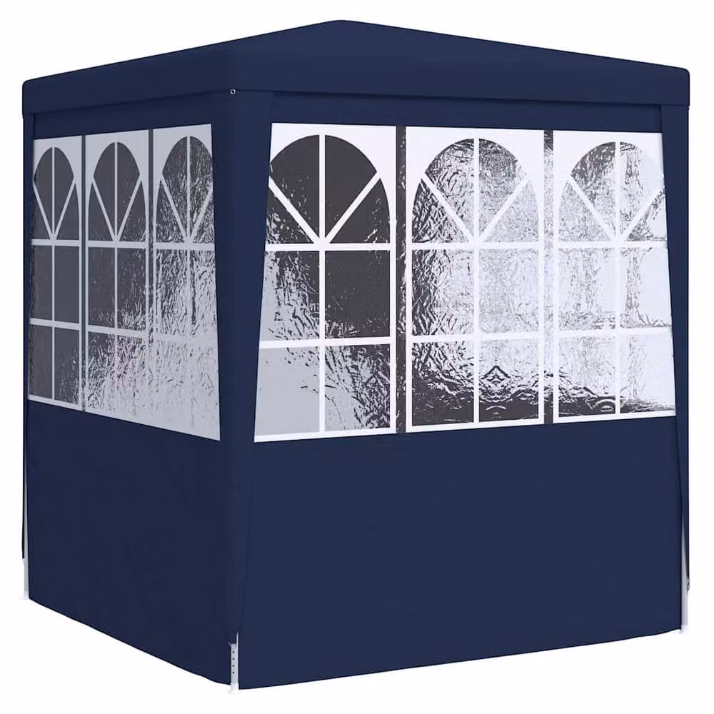 Berkfield Home Professional Party Tent with Side Walls, Blue, 2.5 x 2.5 m – 3