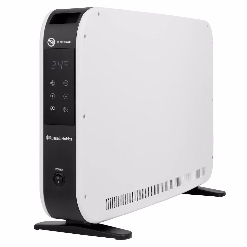 Russell Hobbs RHCVHTF2004 Digital Convector Heater, 2000W Electric with Turbo Fan and Timer, White – 8