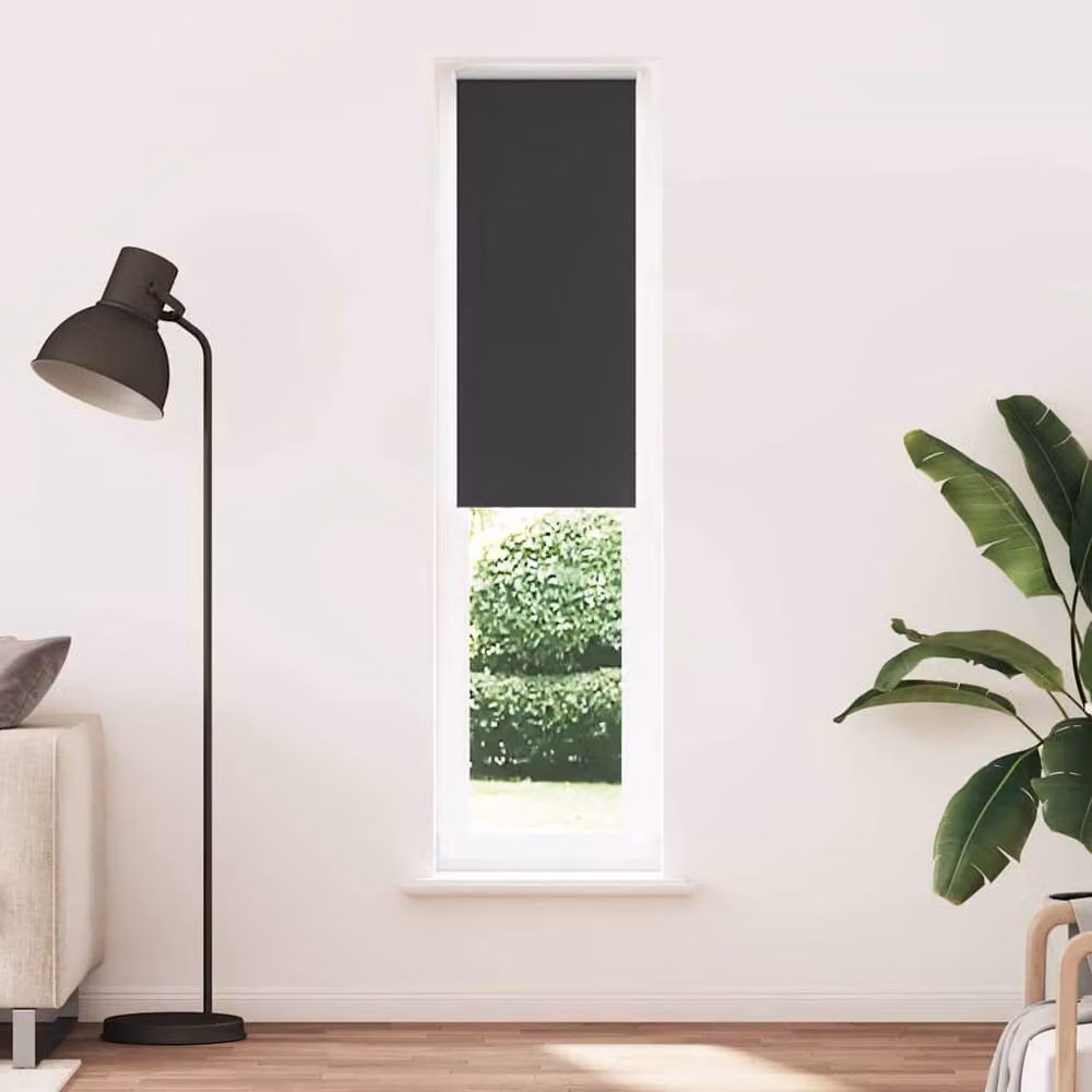 Berkfield Home Blackout Roller Blind in Black, Polyester, W: 40 cm, H: 210 cm – 2