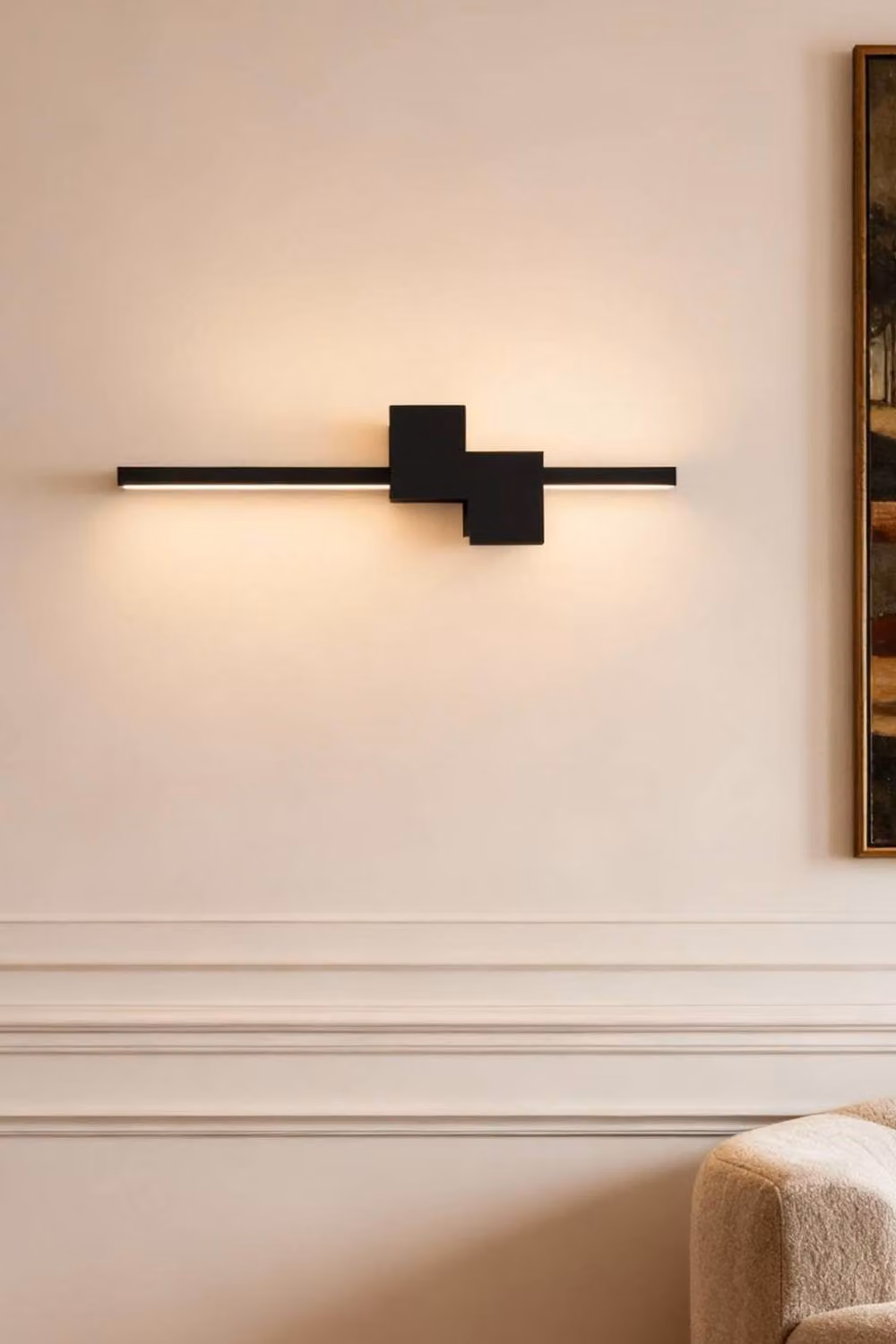 Living and Home 11W Modern LED Up and Down Wall Light in Black – 2