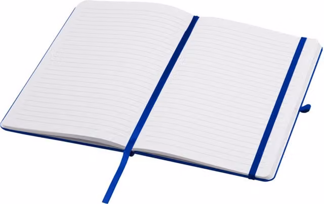 Teak A5 Lined Hardcover Notebook in Blue