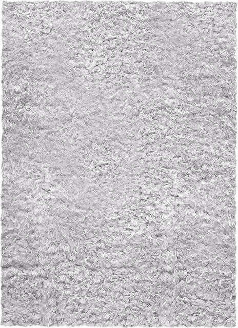 Home Republic Montana Faux Fur Rug in White and Grey, W: 80 cm, L: 150 cm